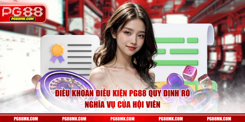 Điều khoản điều kiện PG88 quy định rõ nghĩa vụ của hội viên